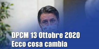 DECRETO DEL PRESIDENTE DEL CONSIGLIO DEI MINISTRI 13 ottobre 2020. Nuove misure anti-covid