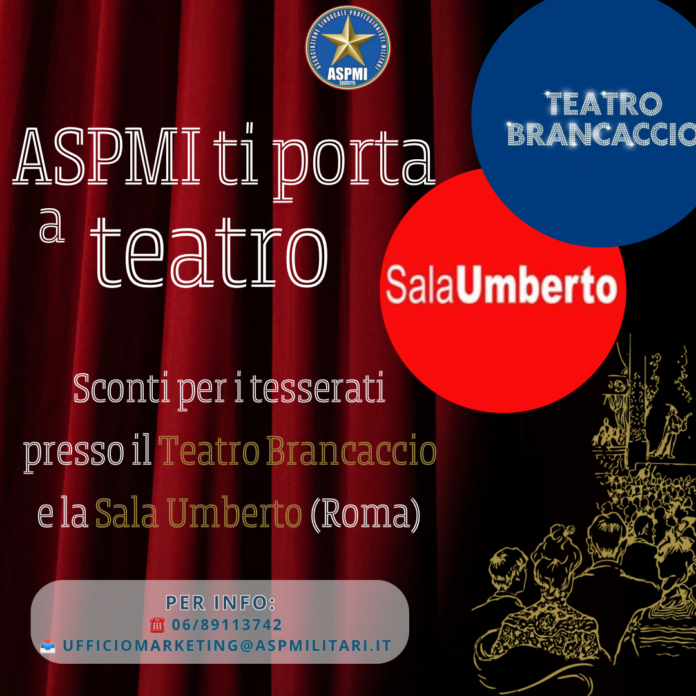 Convenzione con Teatro Brancaccio e Sala Umberto: ASPMI ti porta a teatro