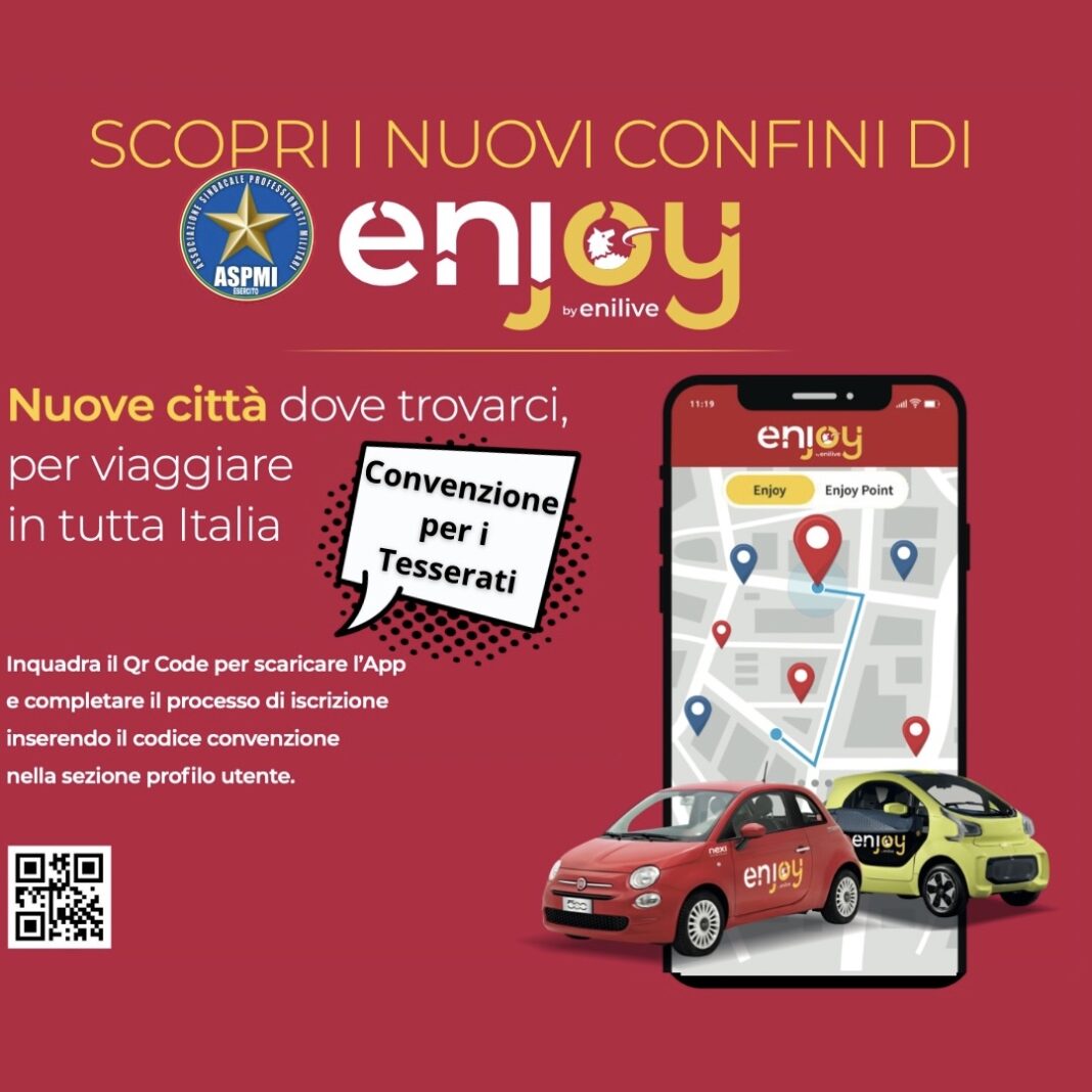 Enjoy e ASPMI: Veichle Sharing in tutta Italia