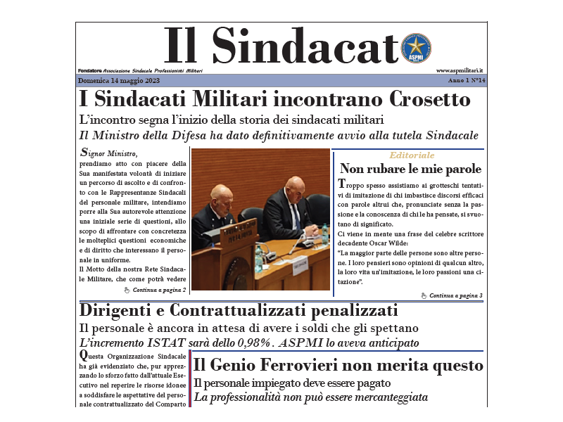 Il Sindacato Anno 1 Numero 14