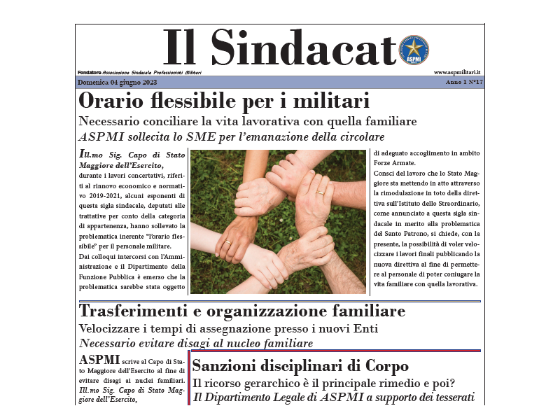 Il Sindacato Anno 1 Numero 17