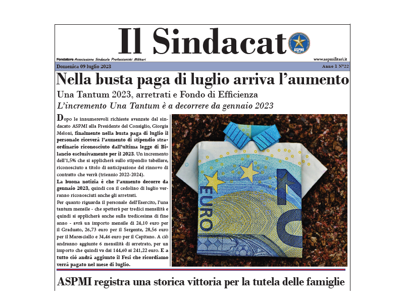 Il Sindacato Anno 1 Numero 22