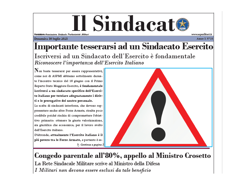 Il Sindacato Anno 1 Numero 25