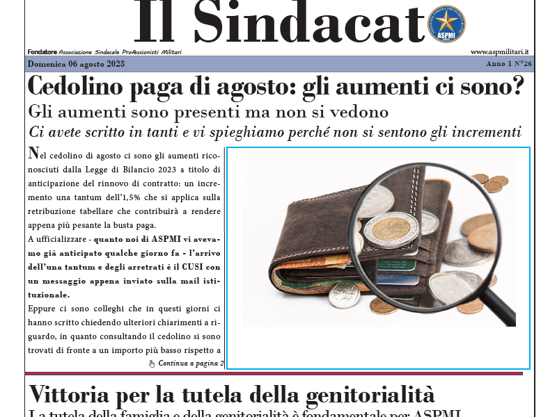 Il Sindacato Anno 1 Numero 26