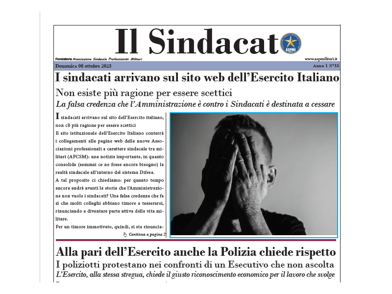 Il Sindacato Anno 1 Numero 35