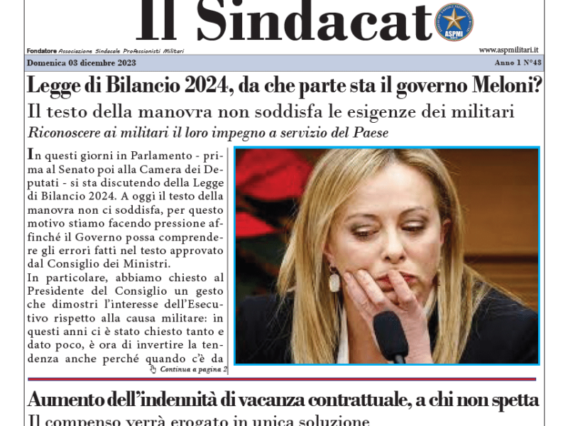 Il Sindacato Anno 1 Numero 43