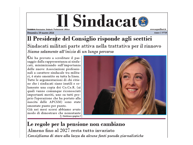 Il Sindacato Anno 2 Numero 10