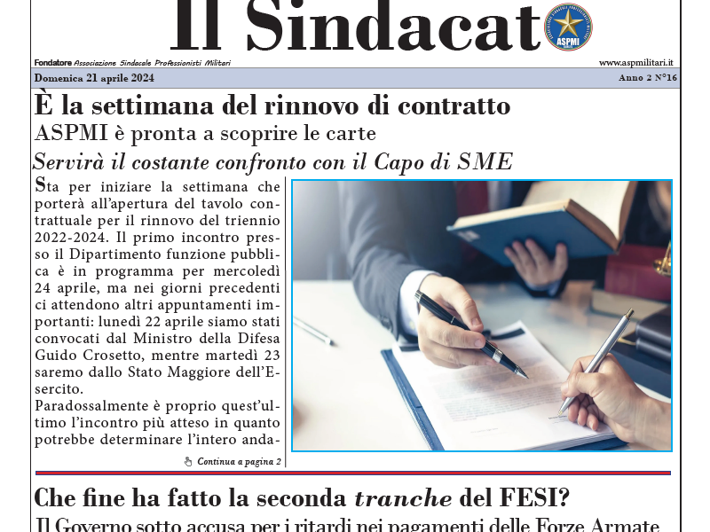 Il Sindacato Anno 2 Numero 16