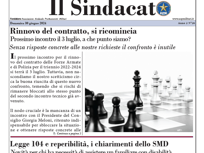 Il Sindacato Anno 2 Numero 26