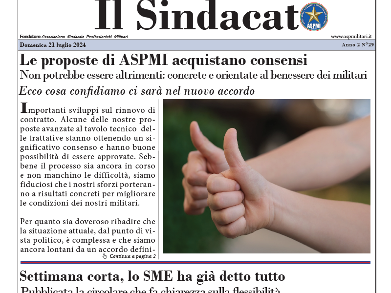 Il Sindacato Anno 2 Numero 29