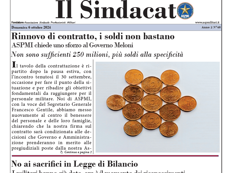 Il Sindacato Anno 2 Numero 40