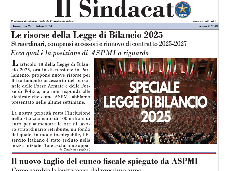 Il Sindacato Anno 2 Numero 43