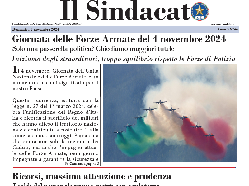 Il Sindacato Anno 2 Numero 44