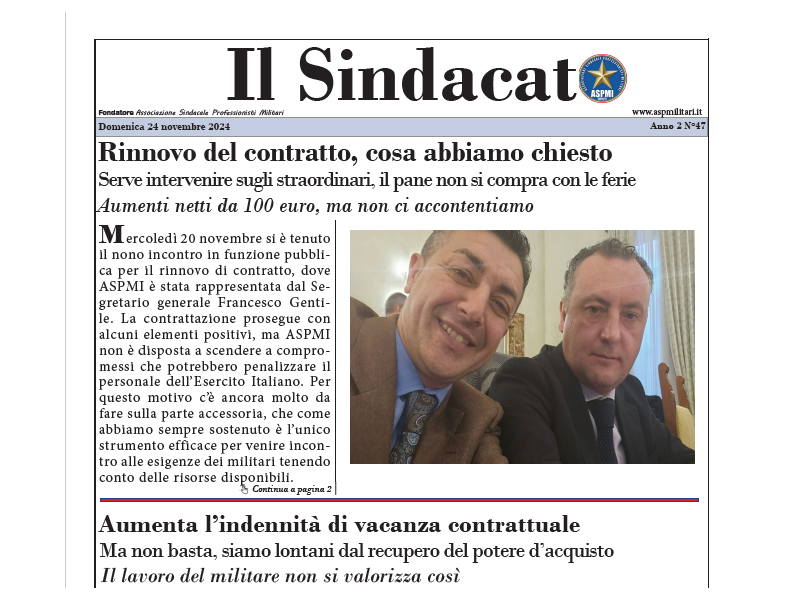 Il Sindacato Anno 2 Numero 47